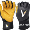 RCP Volt Baseball and Softball Batting Gloves – Rip and Tear Resistant – Reinforced Crotch, Super Grip Extended Cuff, Padded Protection, Adjustable Sizes, Guantes De Bateo