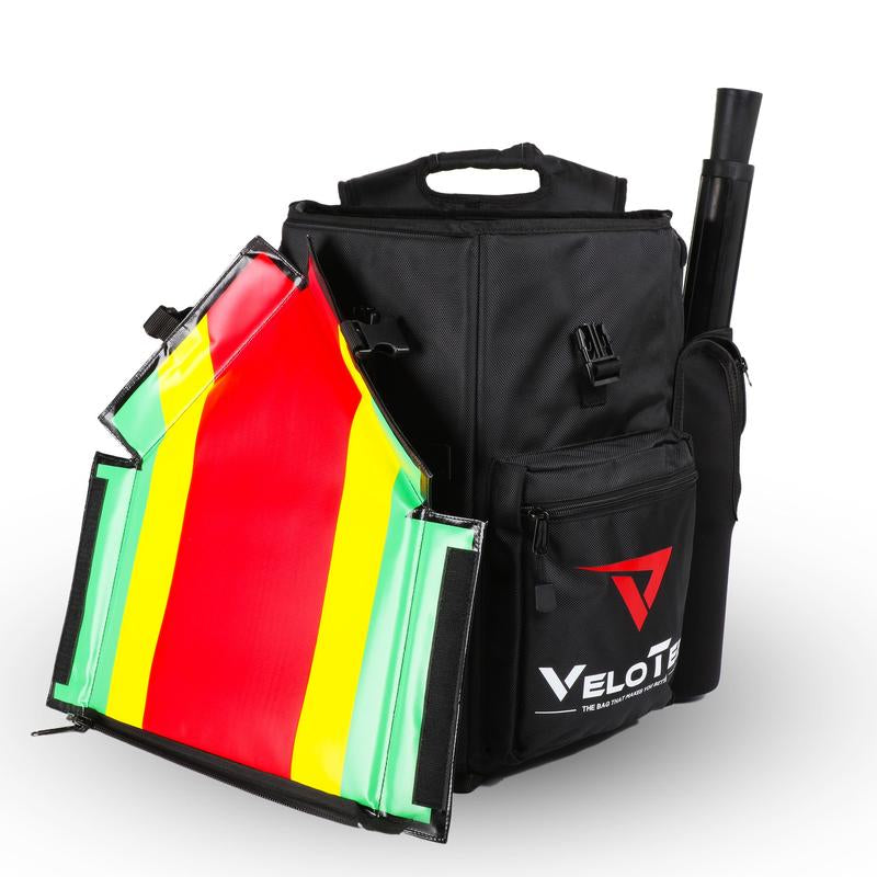 Velotee 2.0 Baseball & Softball Bat Bag with Batting Tee