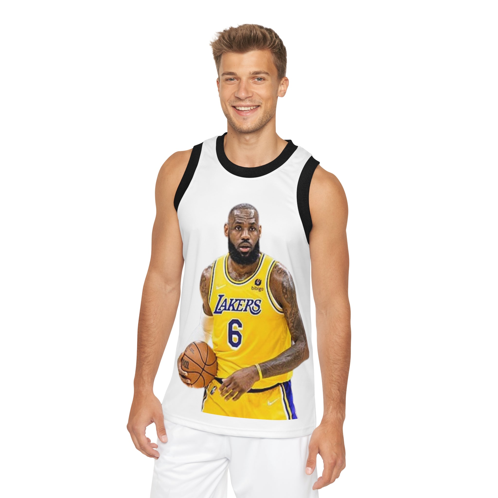 Basketball Jersey — Los Angeles Lakers Inspired Player Print