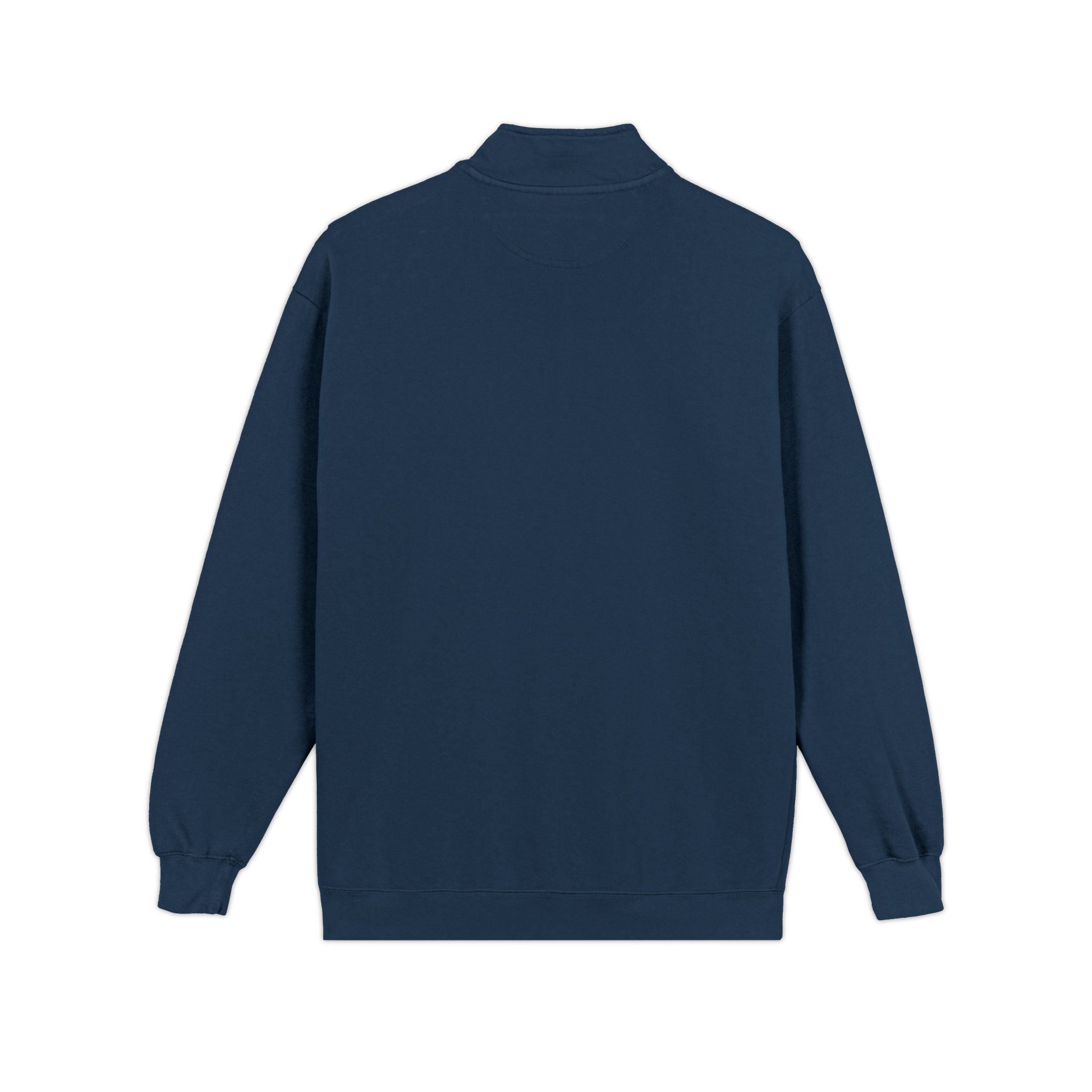 Retro Mountain Patch Quarter-Zip Sweatshirt — "Explore More" Outdoor Pullover