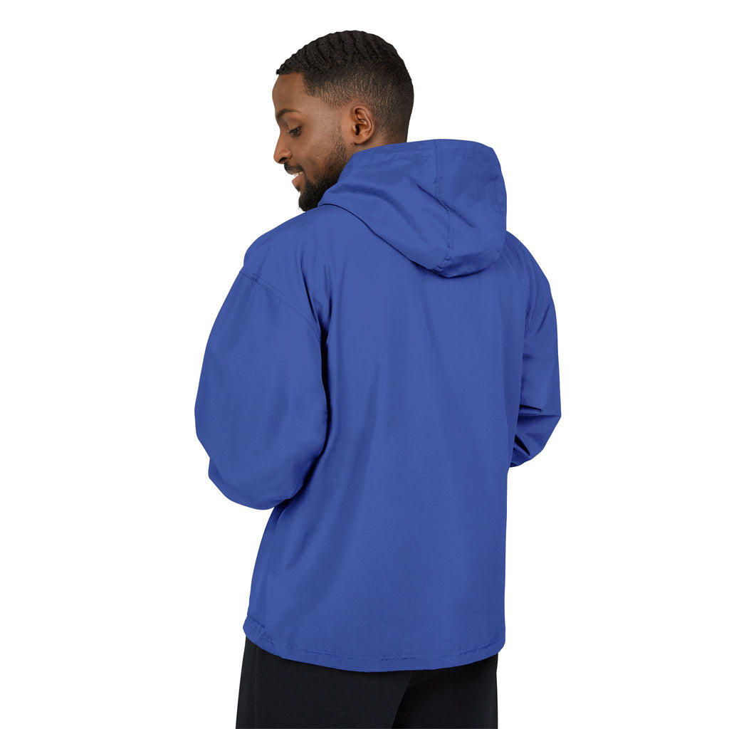 Orange Packable Anorak Jacket — Lightweight Windproof Outdoor Shell