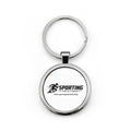Sporting Solutions Round Stainless Steel Keychain — Sports Fan Gift
