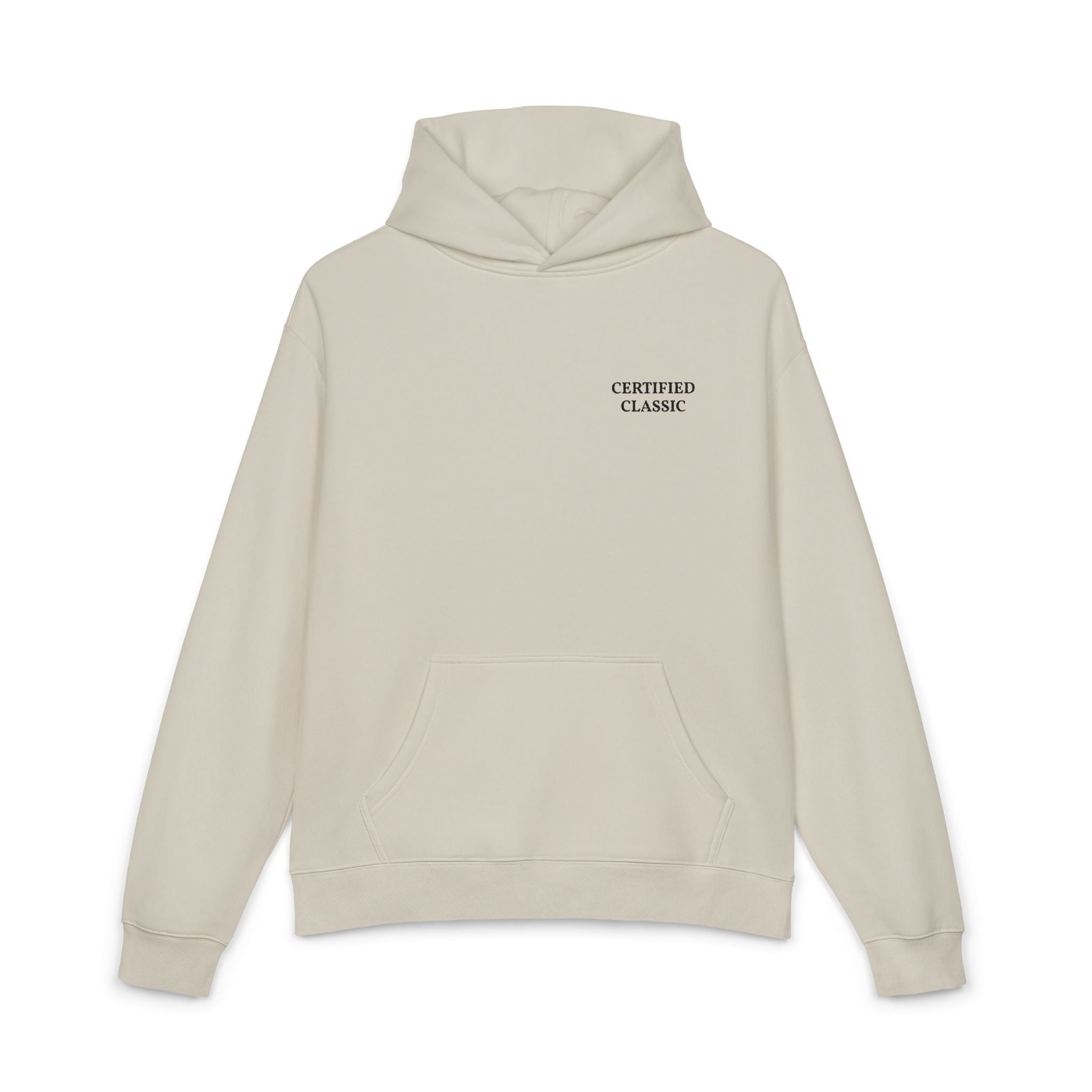 Certified Classic Hoodie — Minimal Vintage Logo Pullover