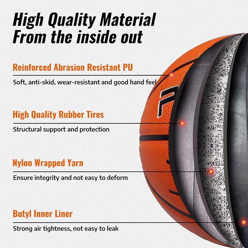 PSYCHE Leather Basketball Official Size 7 Outdoor Basketball Training Basketball Indoor Basketball Game Basketball Ball