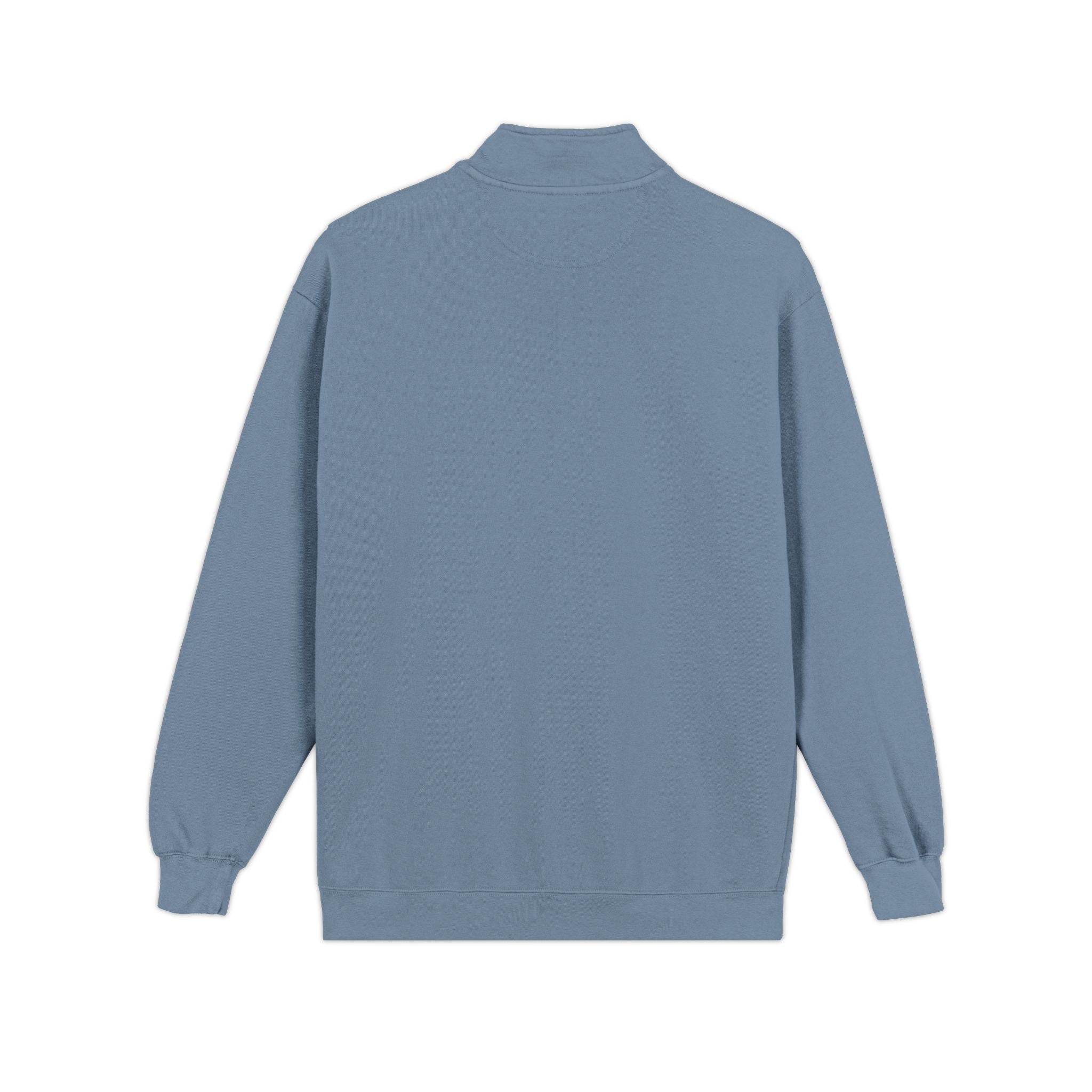 Retro Mountain Patch Quarter-Zip Sweatshirt — "Explore More" Outdoor Pullover
