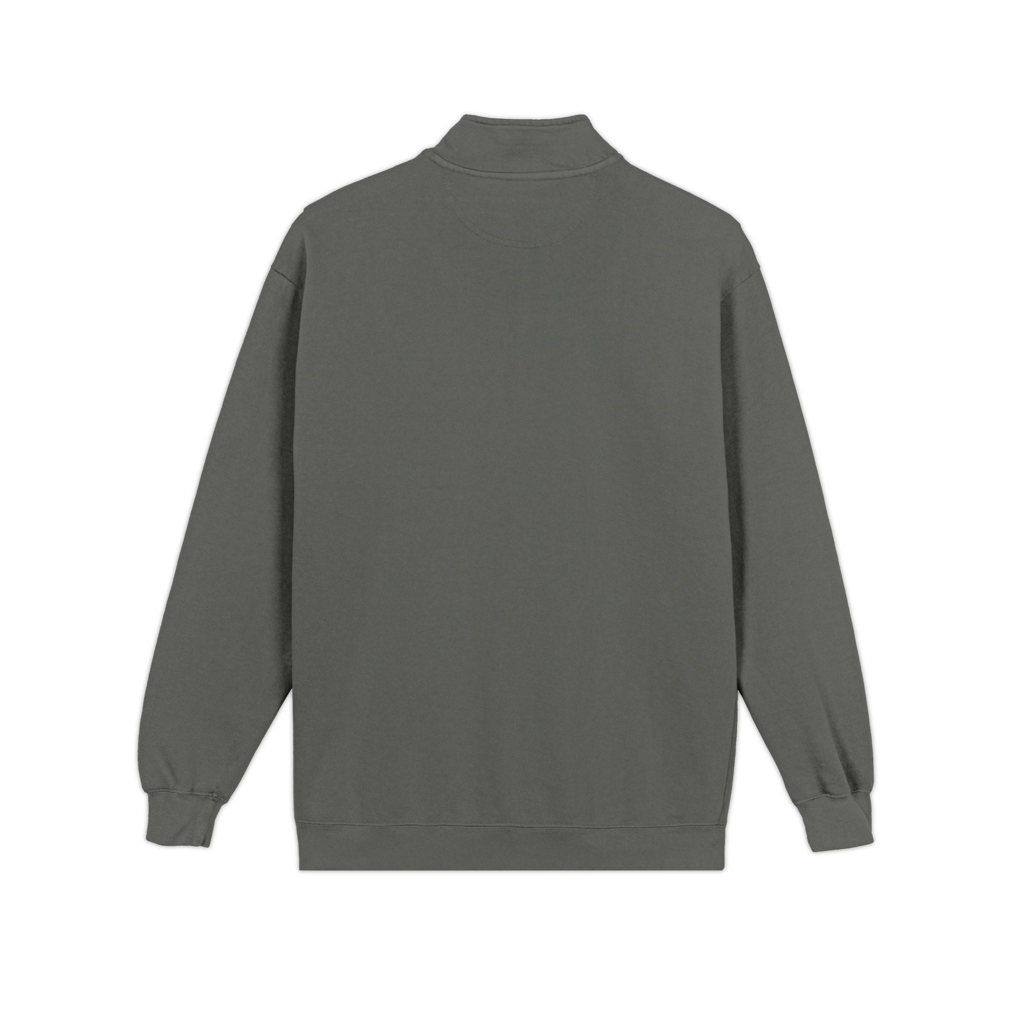 Retro Mountain Patch Quarter-Zip Sweatshirt — "Explore More" Outdoor Pullover