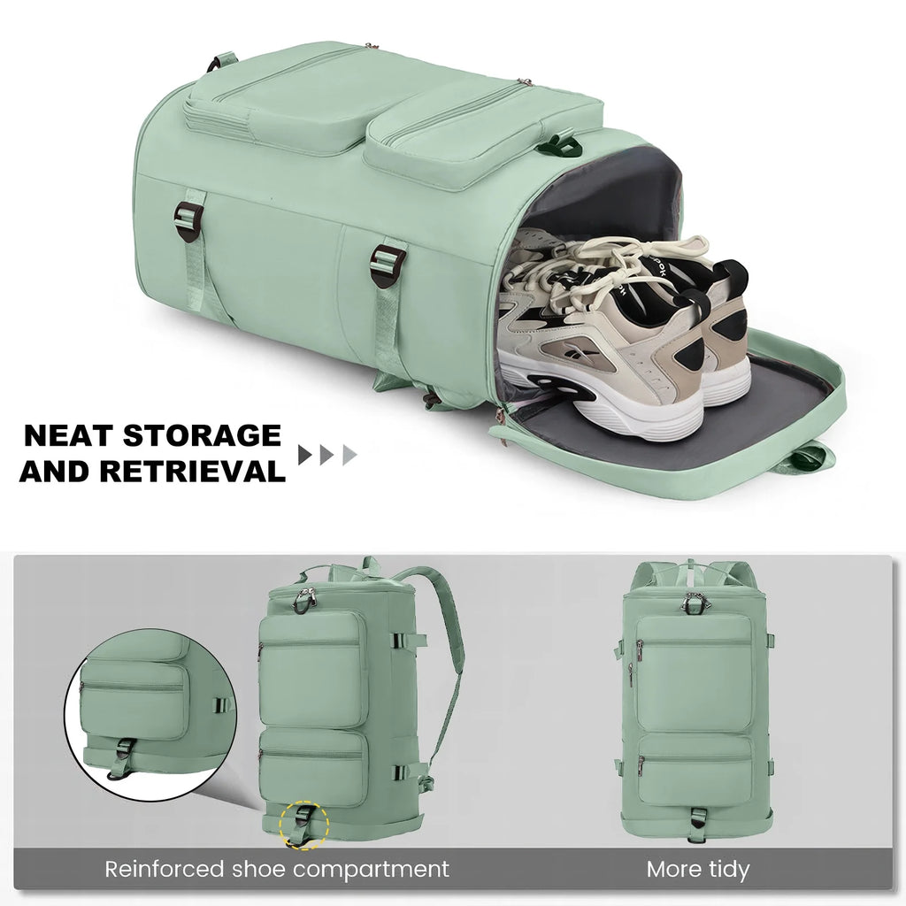 Duffle Bag Gym Bags Waterproof Sports Duffel Bags Travel Weekender Bag for Men Women Overnight Bag with Shoes Compartment