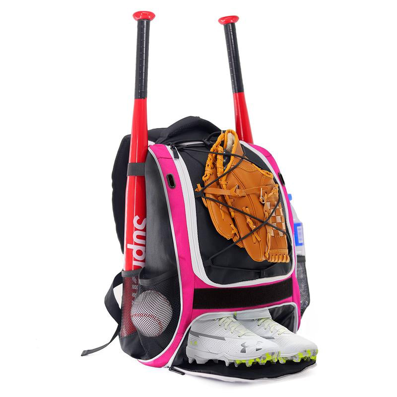 WOLT Youth Baseball Backpack for T-Ball & Softball Gear，Premium Youth and Adult Baseball Gear Backpack Bat Baseball Equipment