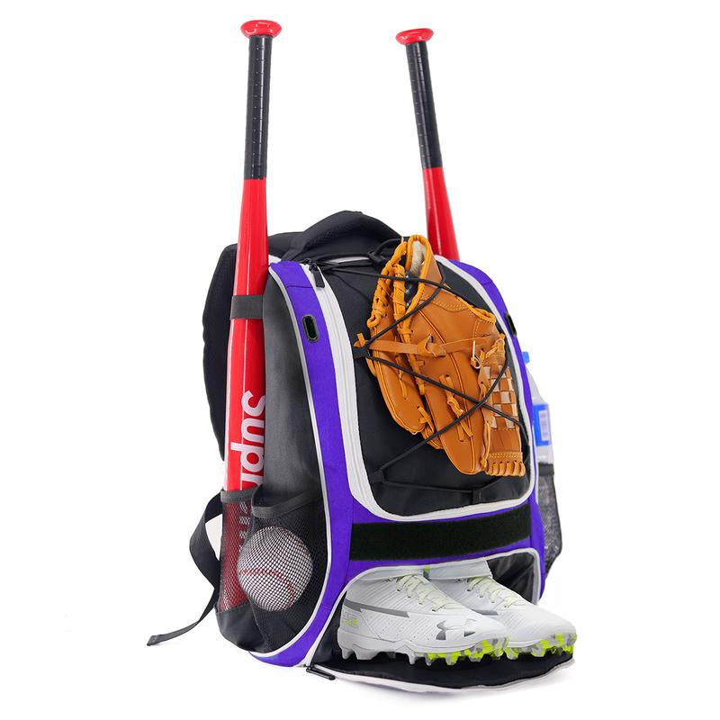 WOLT Youth Baseball Backpack for T-Ball & Softball Gear，Premium Youth and Adult Baseball Gear Backpack Bat Baseball Equipment