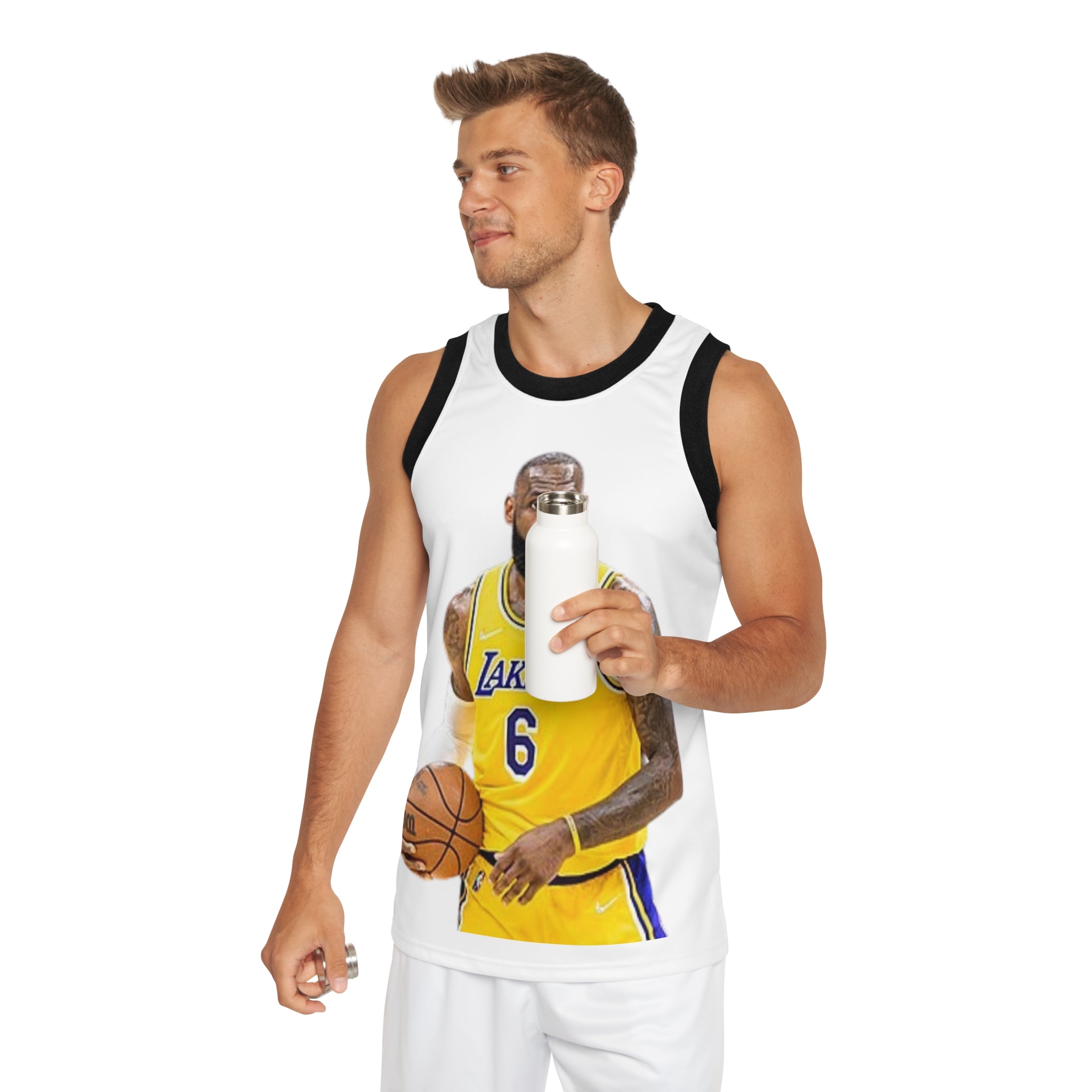Basketball Jersey — Los Angeles Lakers Inspired Player Print