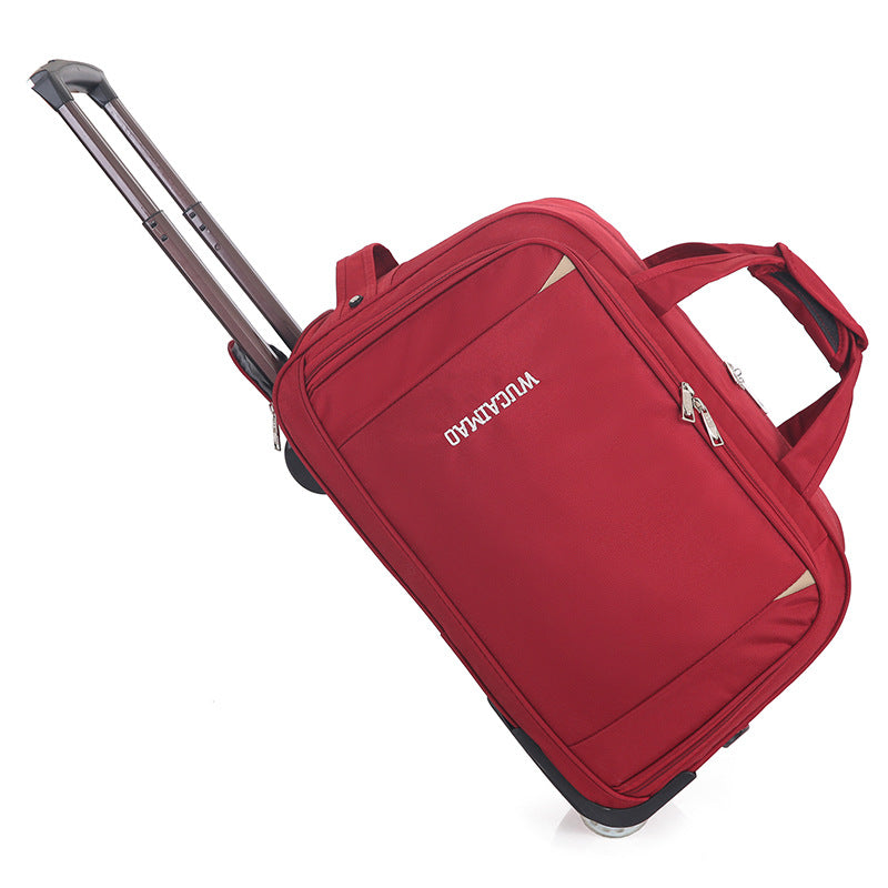 Oxford Cloth Trolley Bag Leisure Travel Folding Luggage