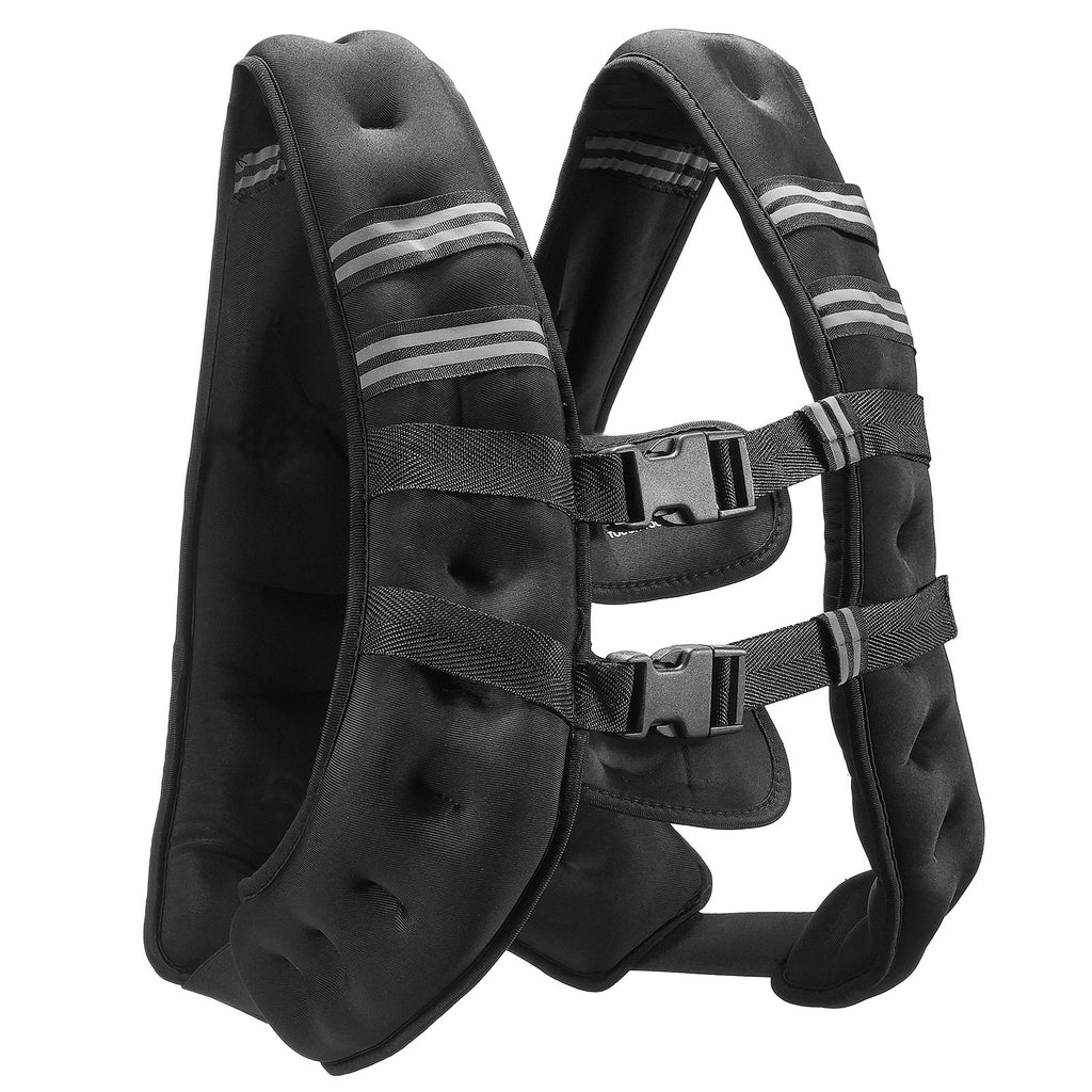 Weighted Vest, 20 Lbs Weight Vest With Reflective Stripe, Adjustable Buckle Body Weight Vest For Men Women, Workout Equipment For Strength Training, Running, Jogging, Fitness, And Weight Loss