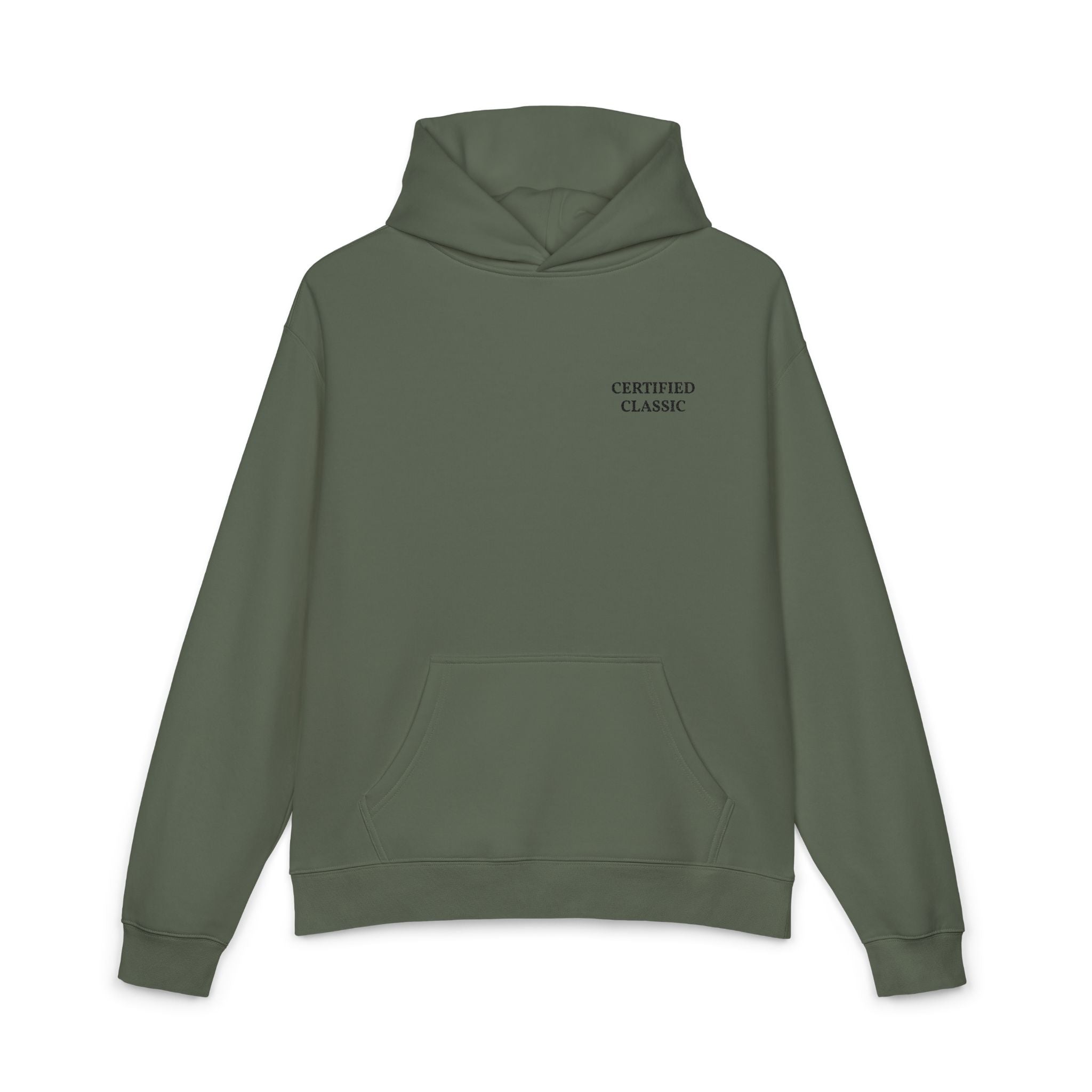 Certified Classic Hoodie — Minimal Vintage Logo Pullover