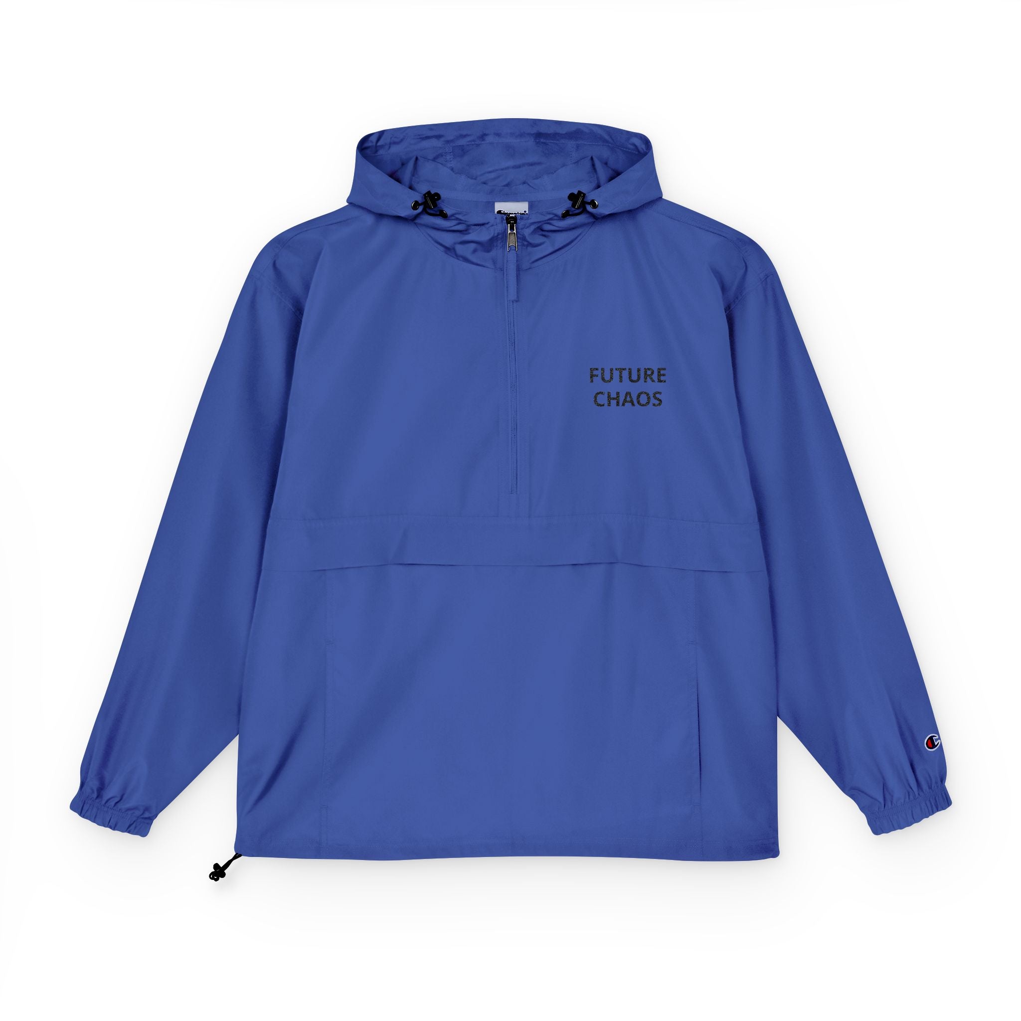 Orange Packable Anorak Jacket — Lightweight Windproof Outdoor Shell