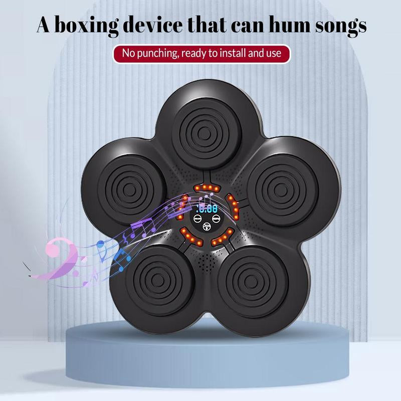 Music Boxing Machine, Rechargeable Boxing Equipment Wall Mount, Smart Boxing Target Workout Machine, Electronic Focus Agility Training Digital for Adults