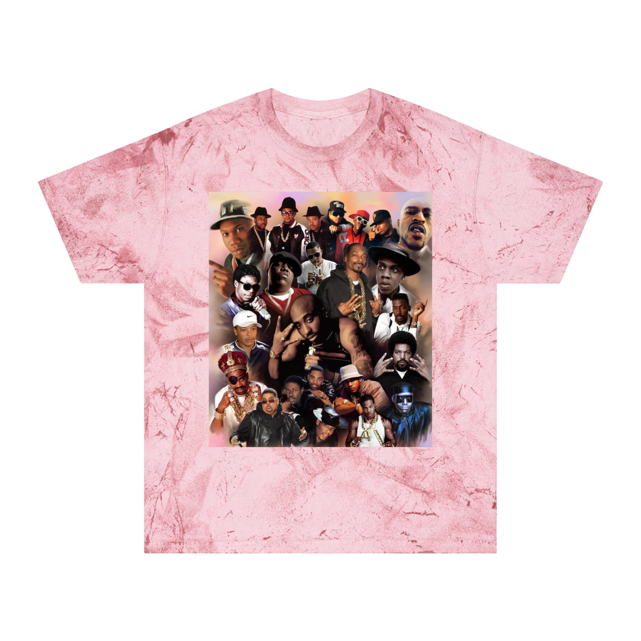 Retro Collage Tee — Vintage Hip-Hop Artist Montage Graphic T-Shirt