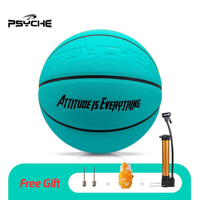 PSYCHE Leather Basketball Official Size 7 Outdoor Basketball Training Basketball Indoor Basketball Game Basketball Ball