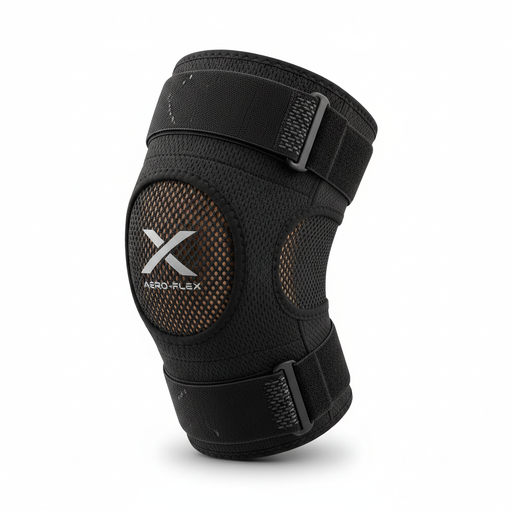 Adjustable Knee Brace, Basketball Knee Pad, Breathable Sports Knee Support for Running Jumping Cycling, Sports Protective Gear, Knee Supporter