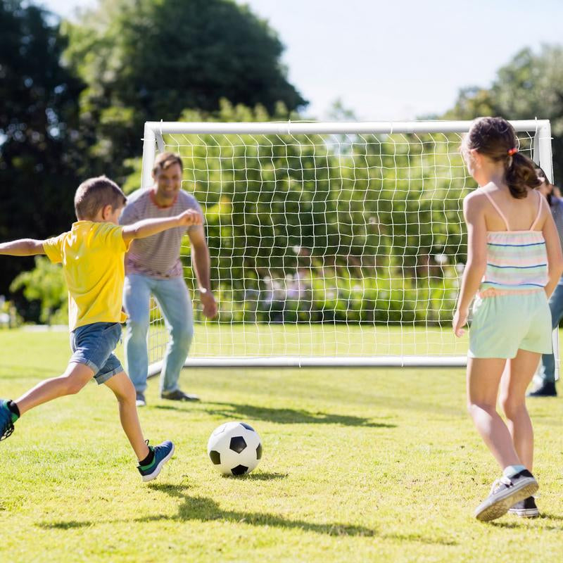 ZENY 8/10/12Ft Soccer Goal Net PVC Frame Soccer Net Portable for Adult Kids Home Outdoor Soccer Training W/Carry Bag