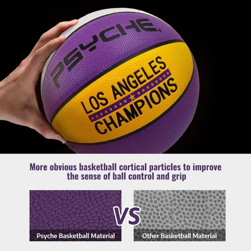 PSYCHE Basketball Size 7 Original Leather Basketball Training Basketball Ball Indoor Outdoor Basketball