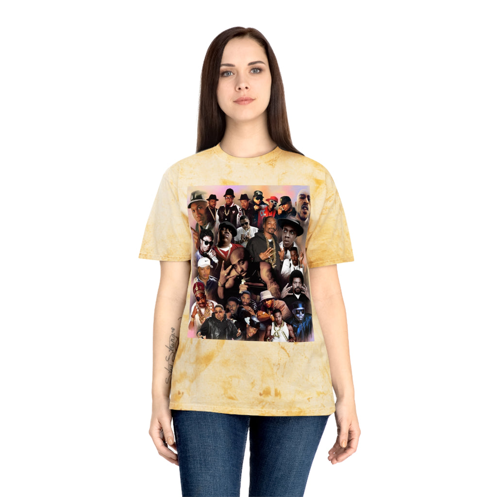 Retro Collage Tee — Vintage Hip-Hop Artist Montage Graphic T-Shirt