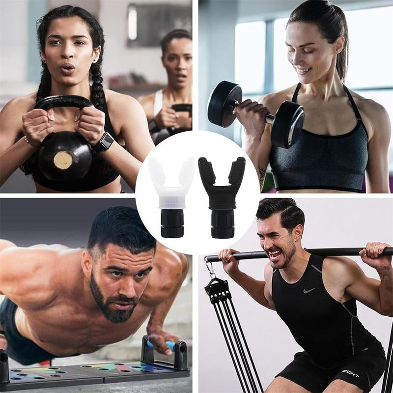 Breathing Trainer,Exerciser Device Muscle Training with Adjustable Resistance Settings, Portable Lung Respiratory Resistance, Daily Fitness Training, Easy to Clean Design, Gifts Athletic Performance Silicone
