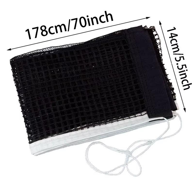 Portable Table Tennis Net Polyester Cotton Polyethylene Table Tennis Mesh Replacement Kit Tennis Table Net Accessories 1Pc