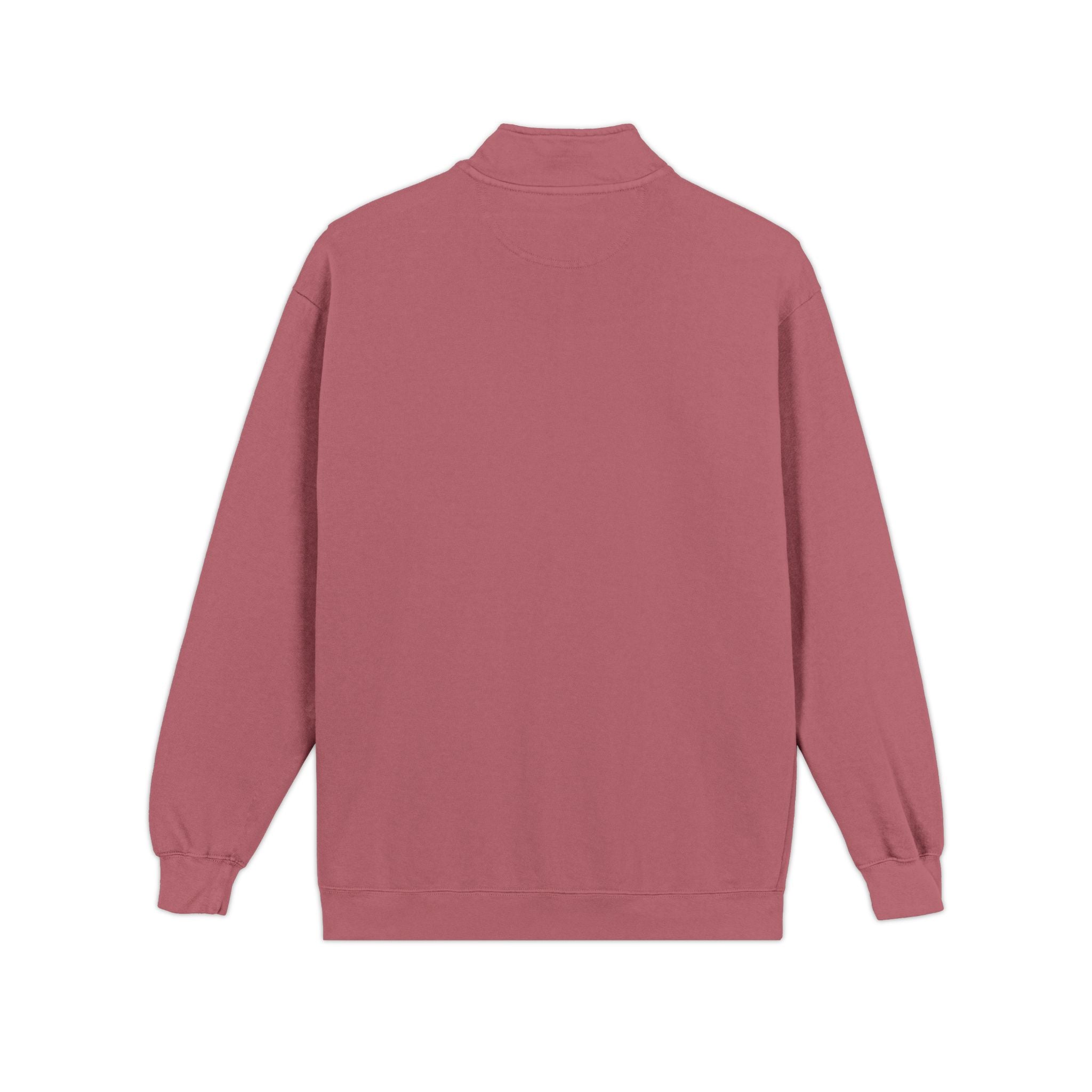 Retro Mountain Patch Quarter-Zip Sweatshirt — "Explore More" Outdoor Pullover