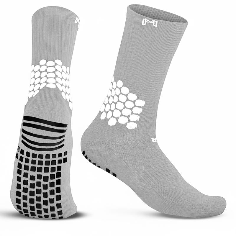 Medicaptain Soccer Grip Socks with Cushion Ankle Protection, Nonslip Soccer Socks, Blister Prevention Athletic Sock for Soccer, Basketball, Football