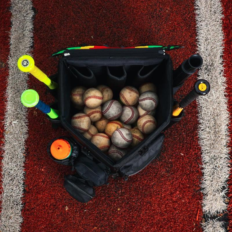 Velotee 2.0 Baseball & Softball Bat Bag with Batting Tee