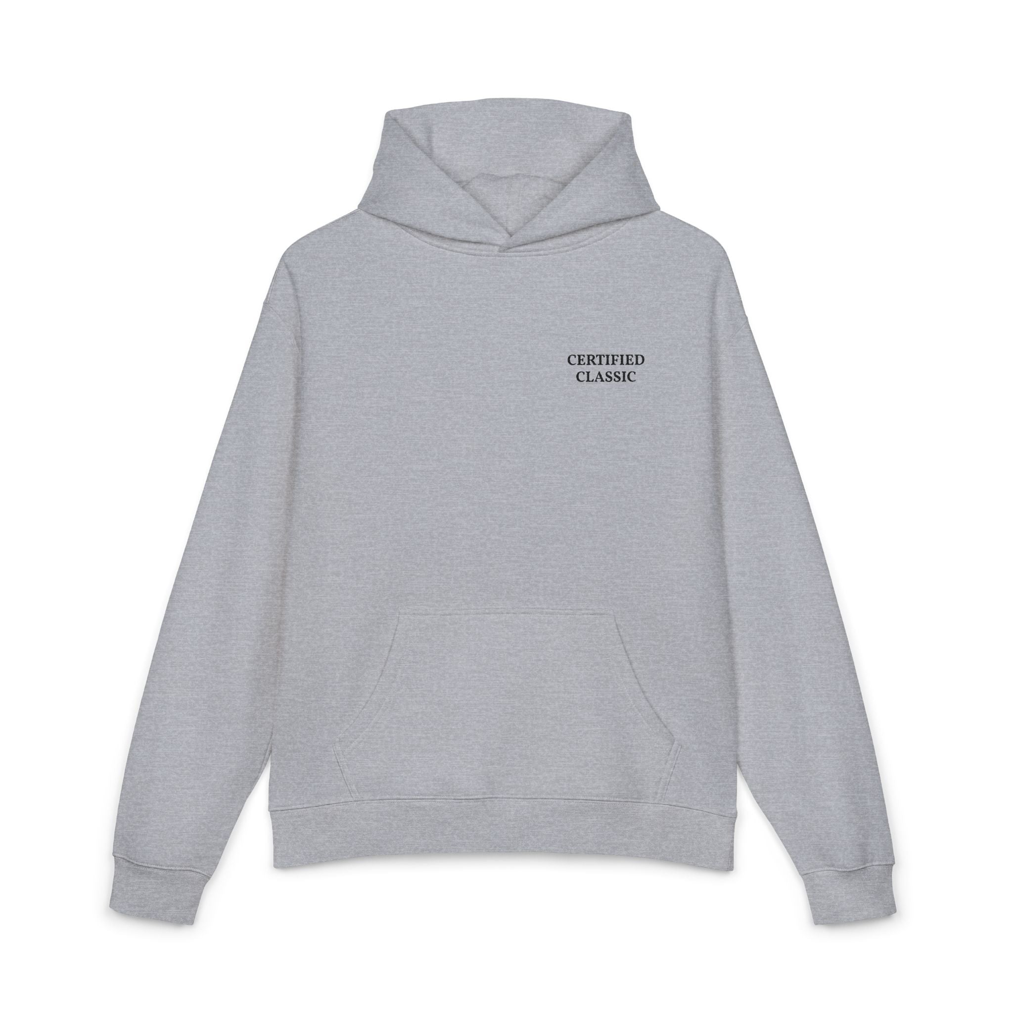 Certified Classic Hoodie — Minimal Vintage Logo Pullover