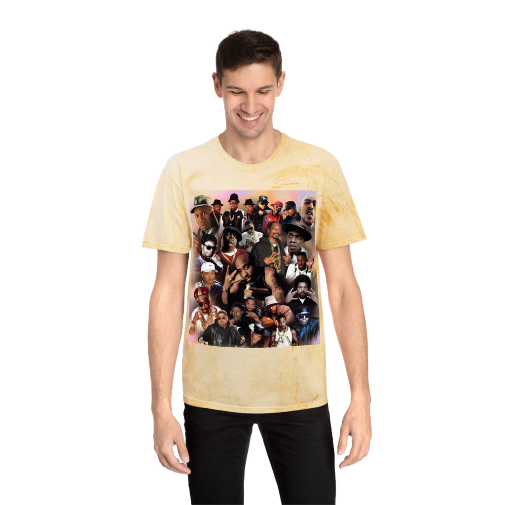 Retro Collage Tee — Vintage Hip-Hop Artist Montage Graphic T-Shirt