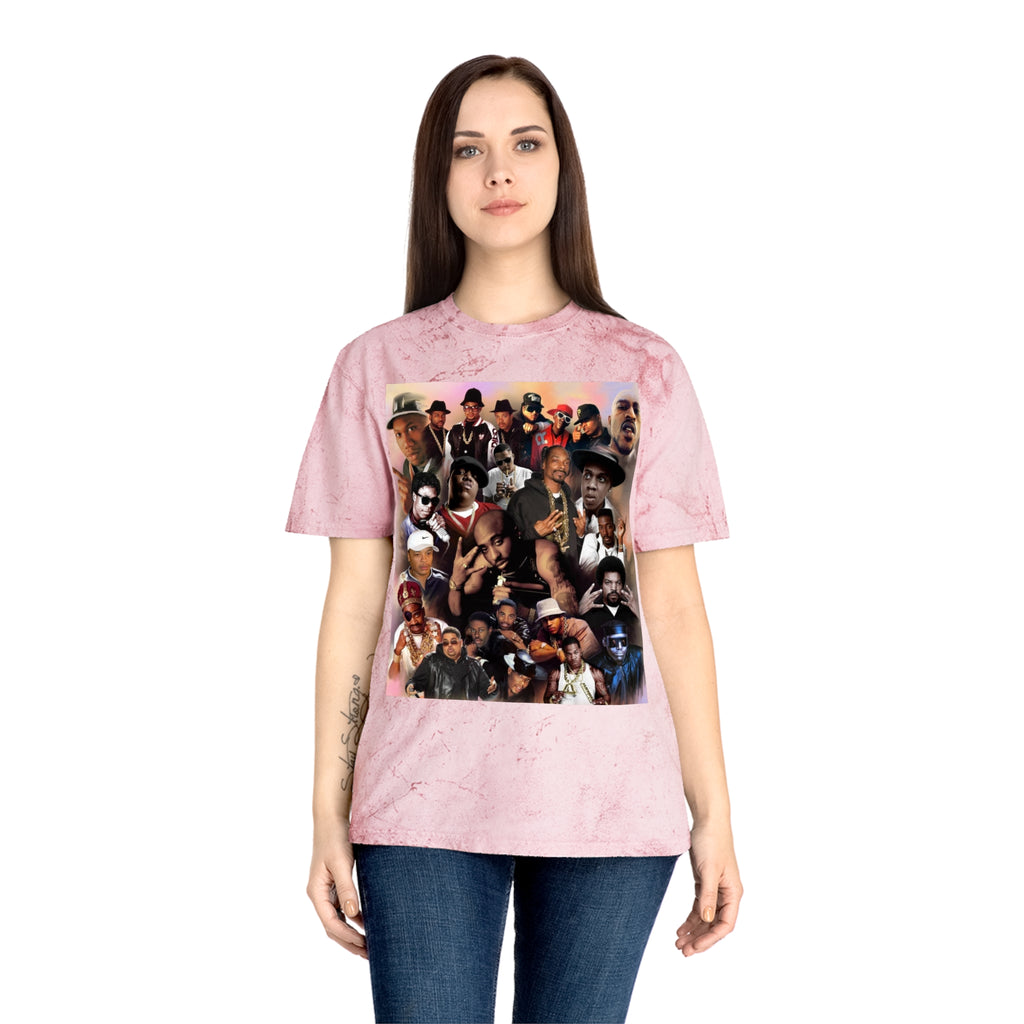 Retro Collage Tee — Vintage Hip-Hop Artist Montage Graphic T-Shirt
