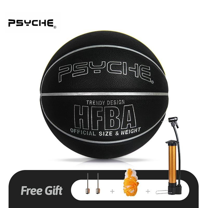 PSYCHE Size 7 Basketball Original Leather Basketball Ball Indoor Outdoor Basketball Games