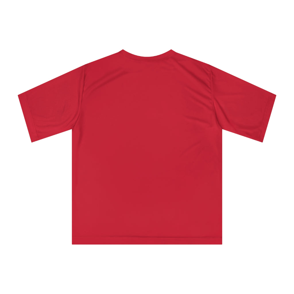 Football Running Back Graphic Tee — Red Jersey Player Design for Fans