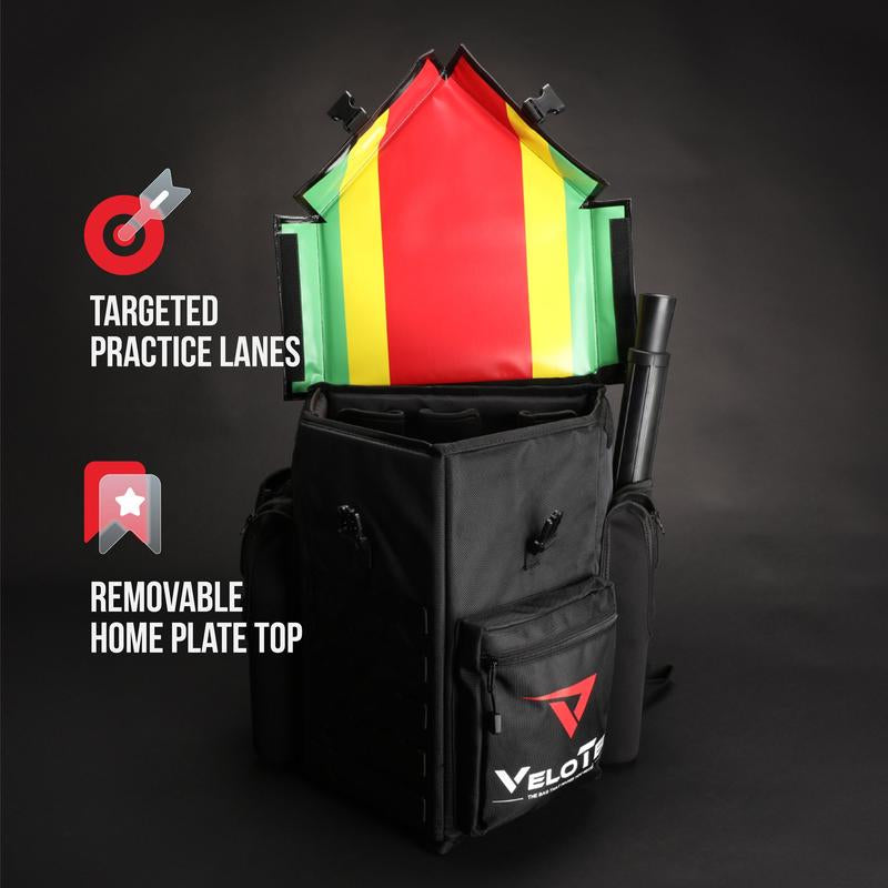Velotee 2.0 Baseball & Softball Bat Bag with Batting Tee