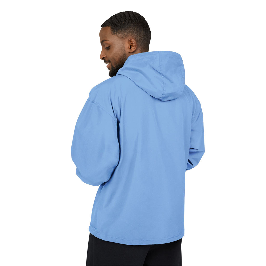 Orange Packable Anorak Jacket — Lightweight Windproof Outdoor Shell