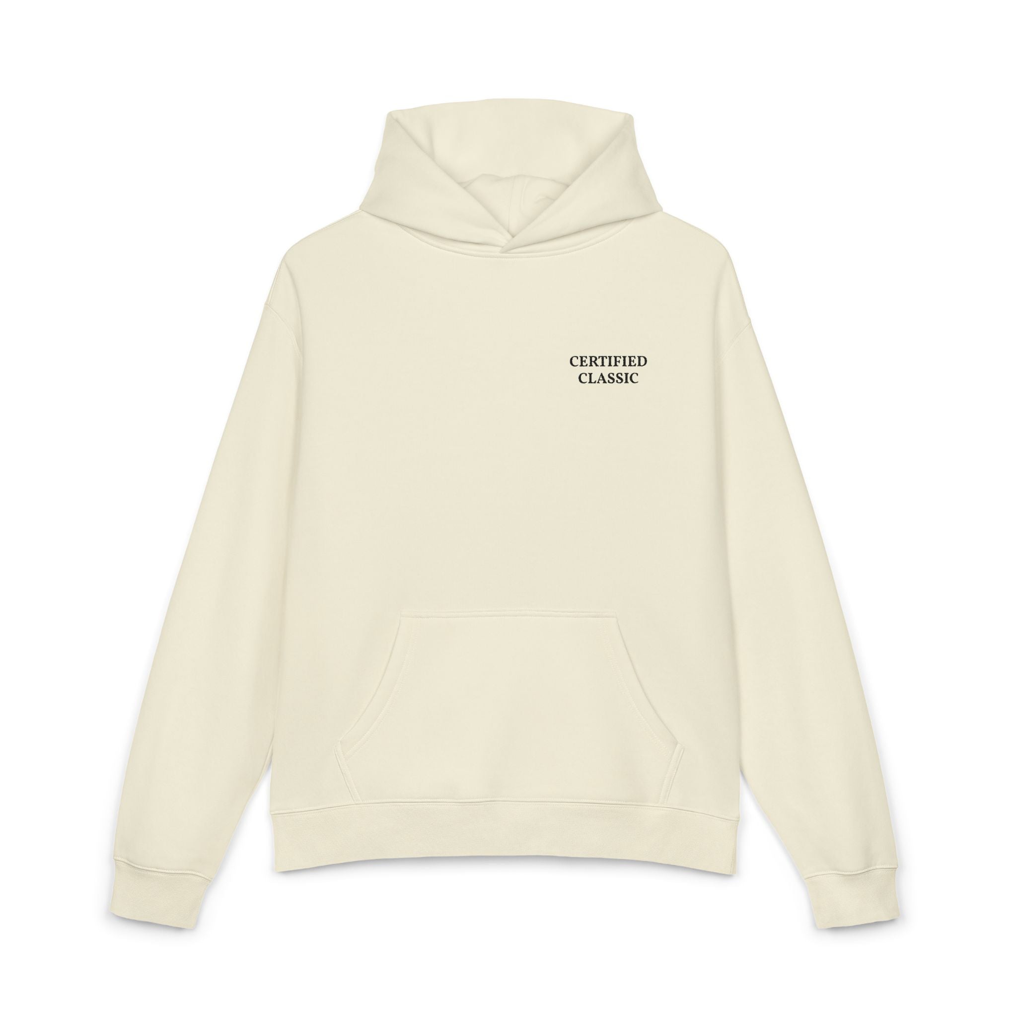 Certified Classic Hoodie — Minimal Vintage Logo Pullover