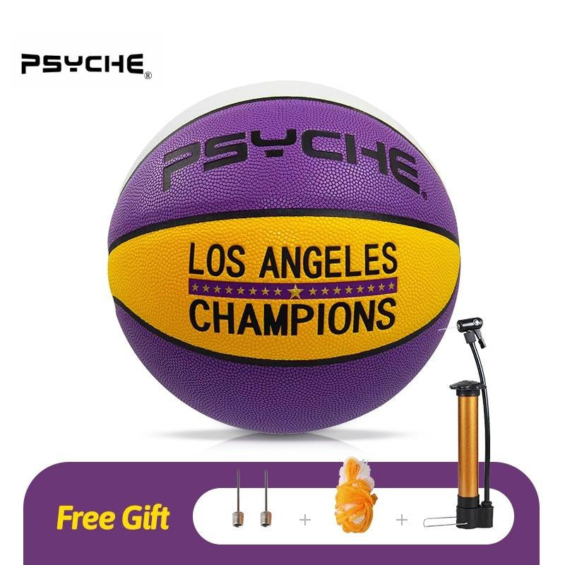 PSYCHE Size 7 Basketball Original Leather Basketball Ball Indoor Outdoor Basketball Games