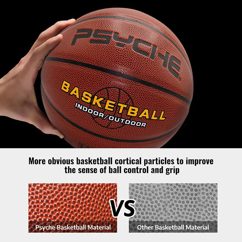 PSYCHE Size 7 Basketball Original Leather Basketball Ball Indoor Outdoor Basketball Games
