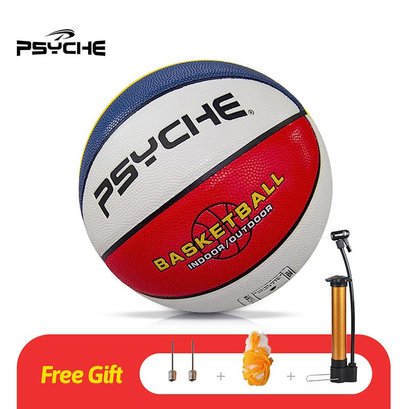 PSYCHE Leather Basketball Official Size 7 Outdoor Basketball Training Basketball Indoor Basketball Game Basketball Ball