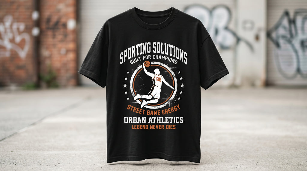 Urban Athletics Legend Never Die Graphic Tee — Men's Streetwear T-Shirt