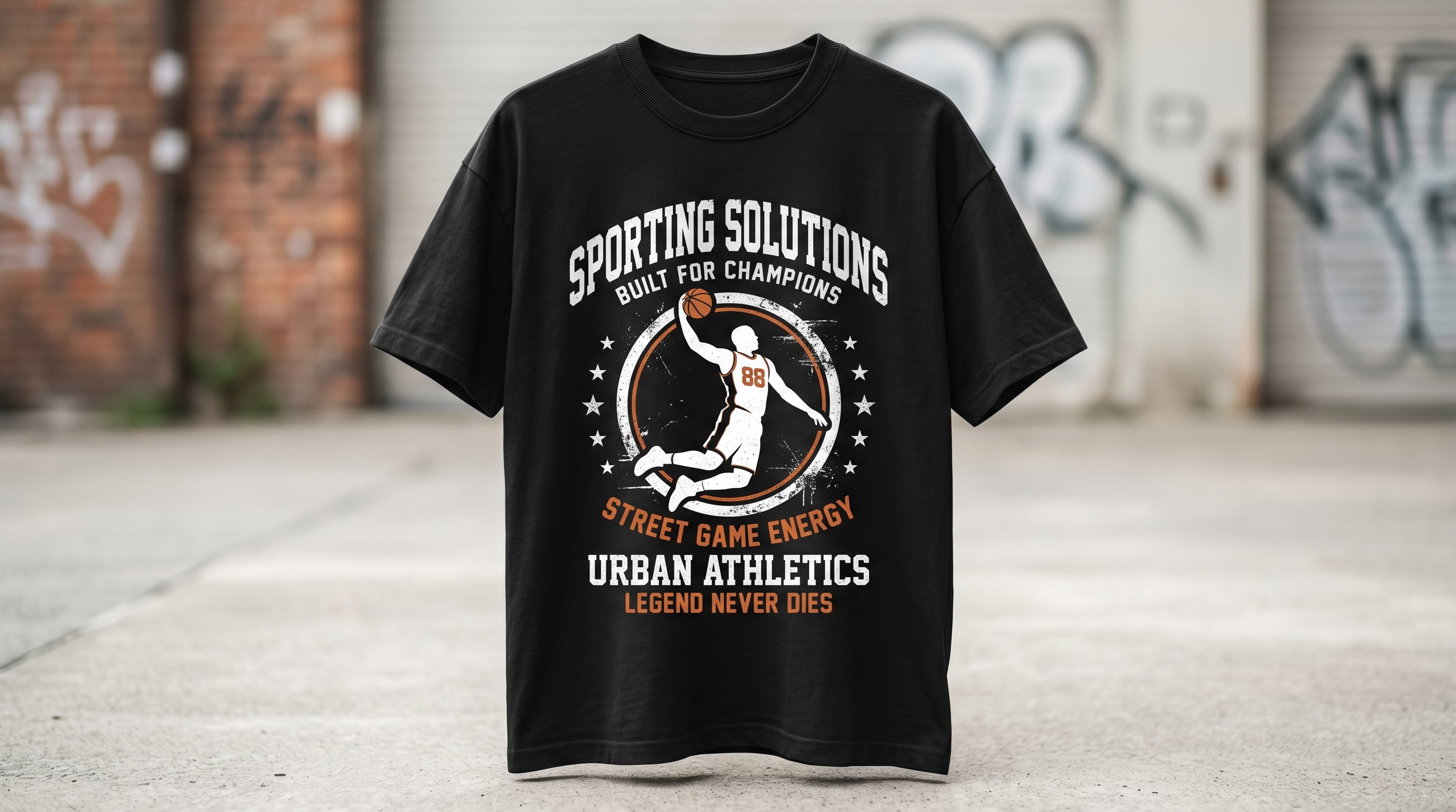Urban Athletics Legend Never Die Graphic Tee — Men's Streetwear T-Shirt