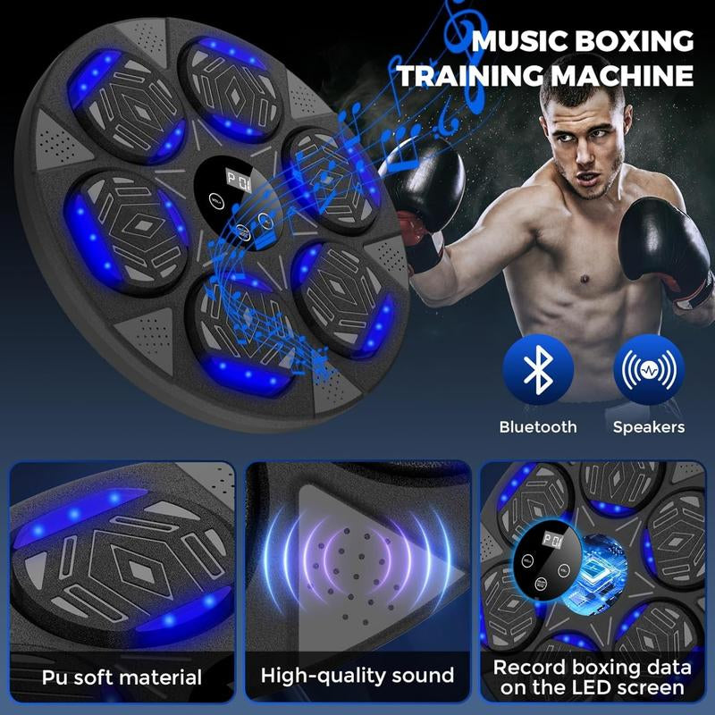 2025 New Boxing , Boxing Mount for Kids Adult, Bluetooth Boxing Traineing with Boxing Gloves, Boxing Workout Equipment Target for Home，Parent-Child Games, Office, Gym (Upgrade2.0) Boxing Gloves Boxing Equipment Convenient Attachment Boxing Machine