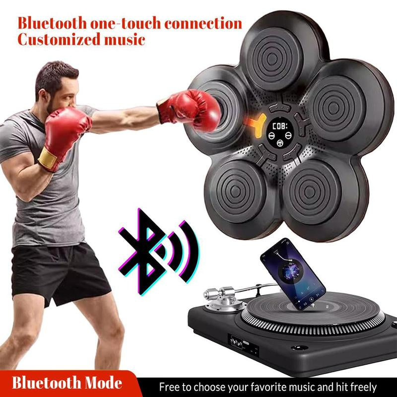 Music Boxing Machine, Rechargeable Boxing Equipment Wall Mount, Smart Boxing Target Workout Machine, Electronic Focus Agility Training Digital for Adults