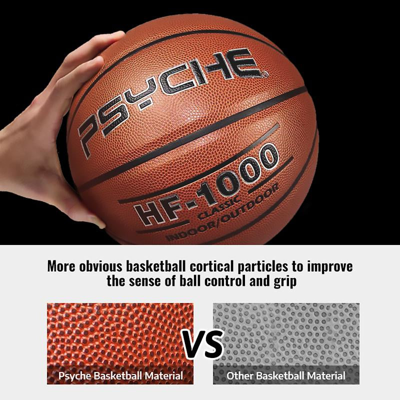 PSYCHE Leather Basketball Official Size 7 Outdoor Basketball Training Basketball Indoor Basketball Game Basketball Ball
