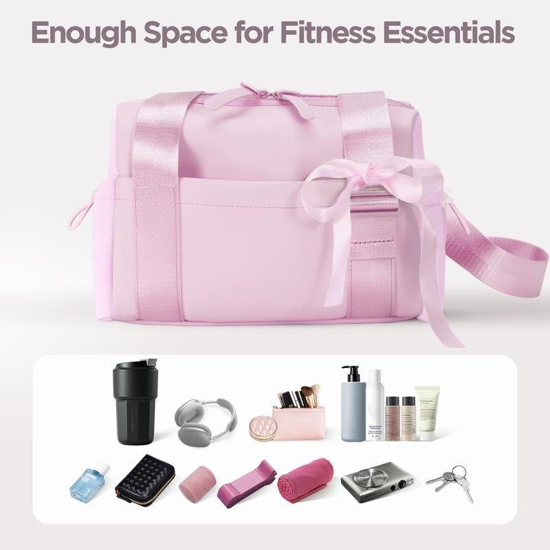 Mini Gym Bag for Women Girls Small Shoulder Bag with Wet Compartment Waterproof Travel Duffle Bag Cute Workout Sport Bag