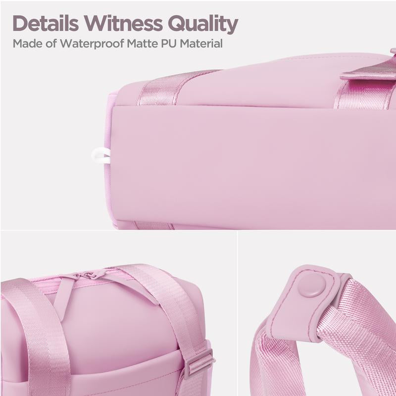 Mini Gym Bag for Women Girls Small Shoulder Bag with Wet Compartment Waterproof Travel Duffle Bag Cute Workout Sport Bag