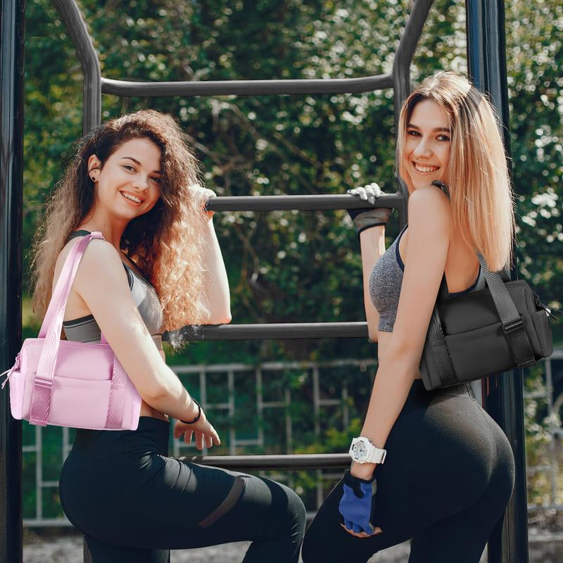 Mini Gym Bag for Women Girls Small Shoulder Bag with Wet Compartment Waterproof Travel Duffle Bag Cute Workout Sport Bag