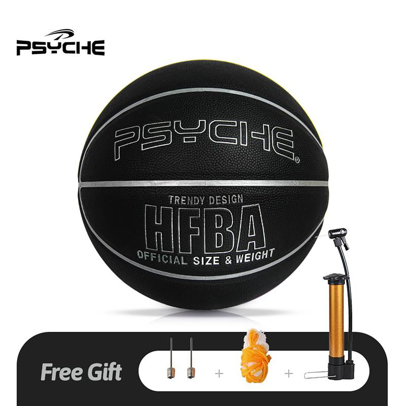 PSYCHE Leather Basketball Official Size 7 Outdoor Basketball Training Basketball Indoor Basketball Game Basketball Ball